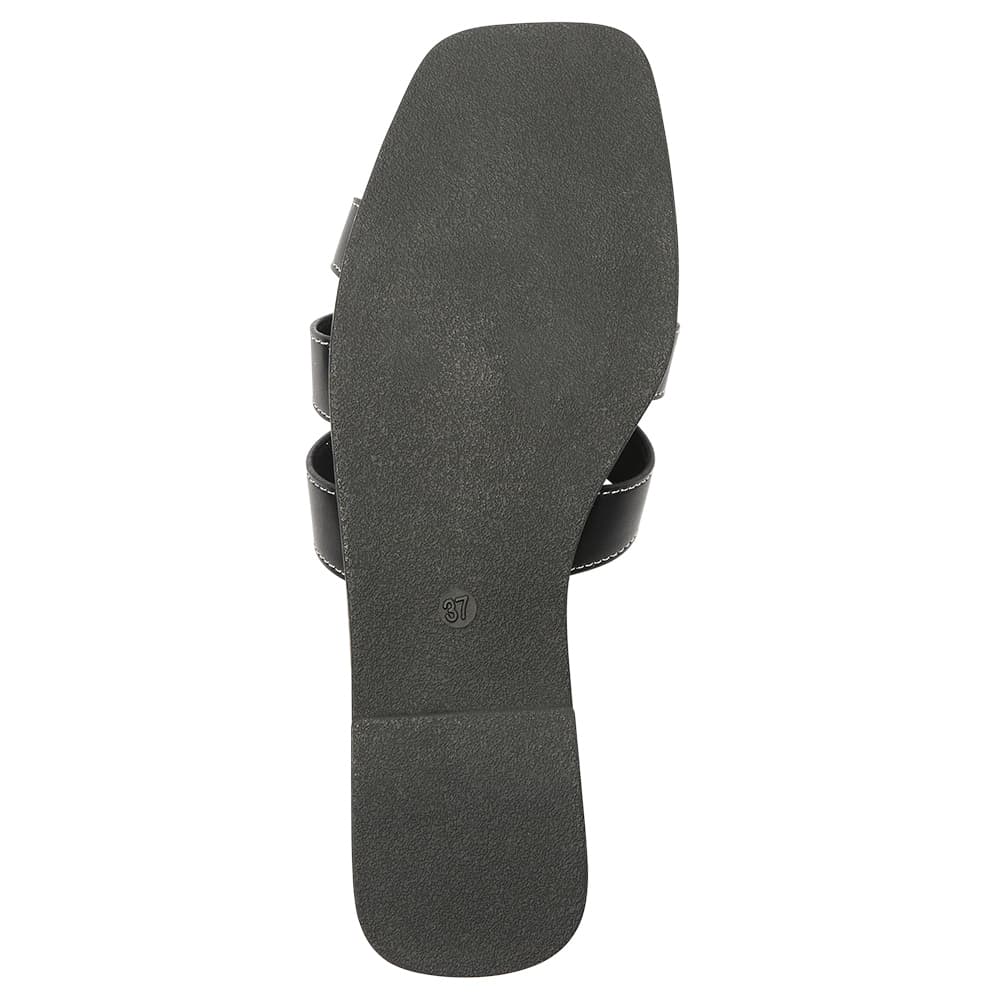 Demi Slide in Black Smooth