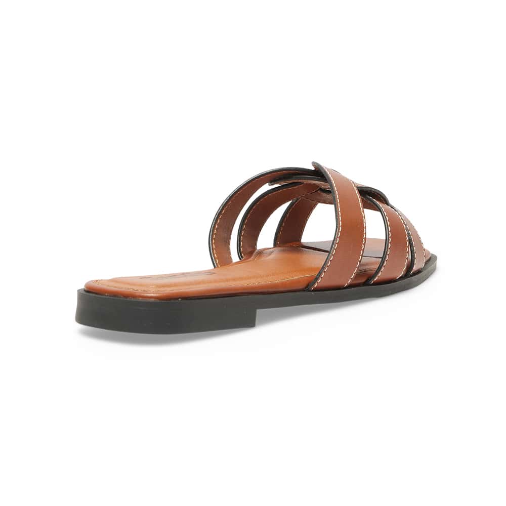 Demi Slide in Tan Smooth