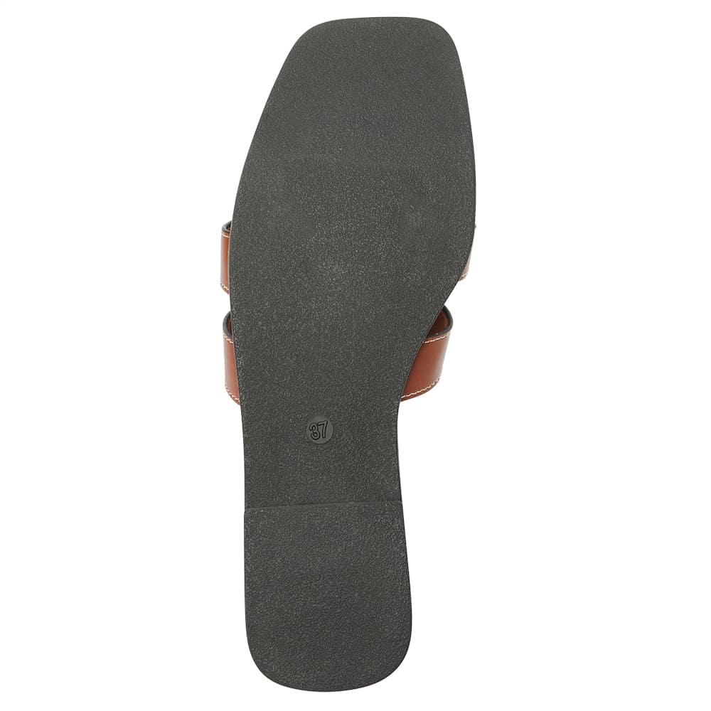 Demi Slide in Tan Smooth