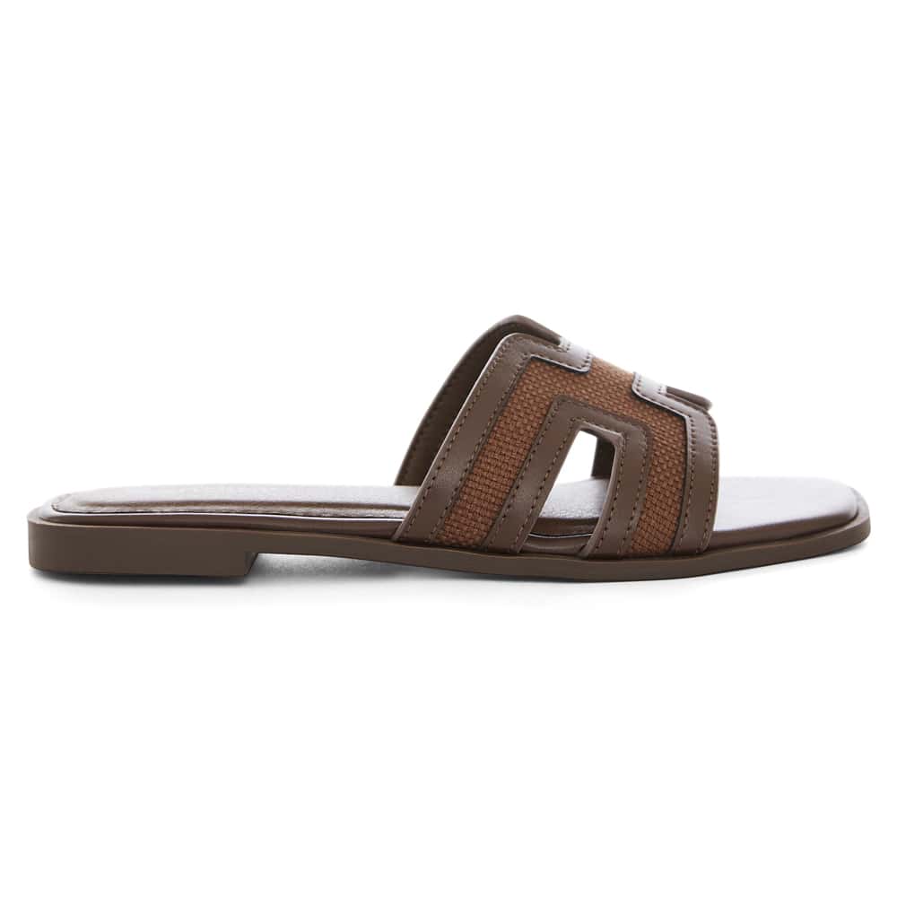 Dion Slide in Chocolate Multi - Chocolate Multi
