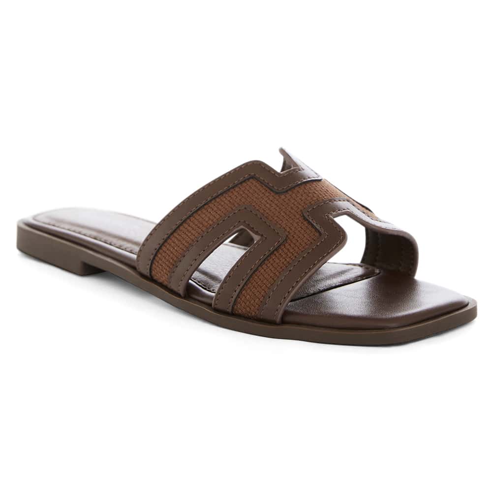 Dion Slide in Chocolate Multi - Chocolate Multi