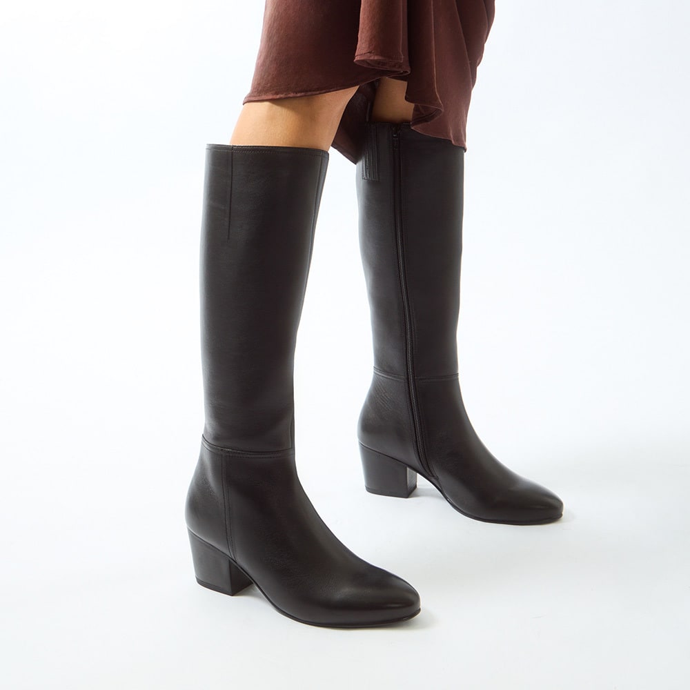 Drake Boot in Black Leather