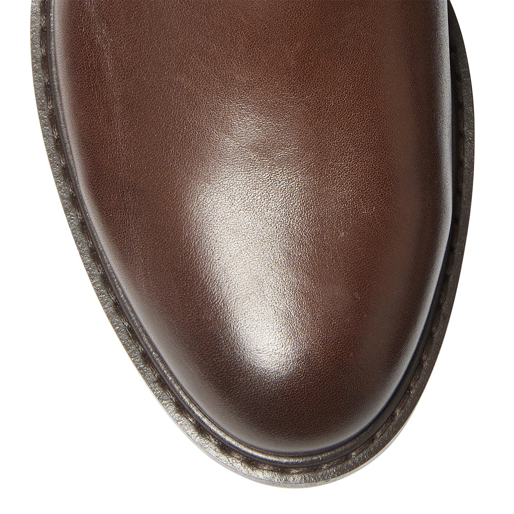 Earl Boot in Brown Leather