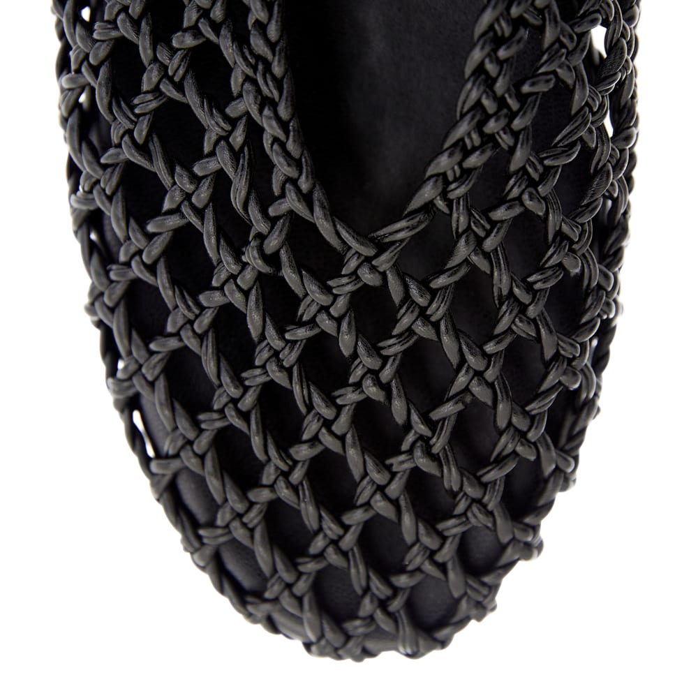 Ebony Flat in Black Weave