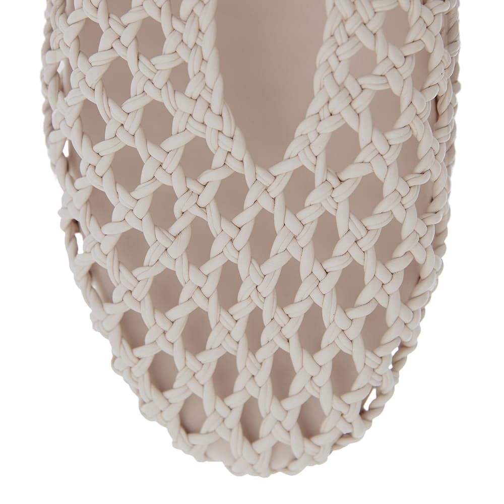 Ebony Ballet Flat in Off White