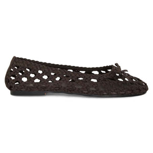 Sandler Eden Flat in Chocolate Weave