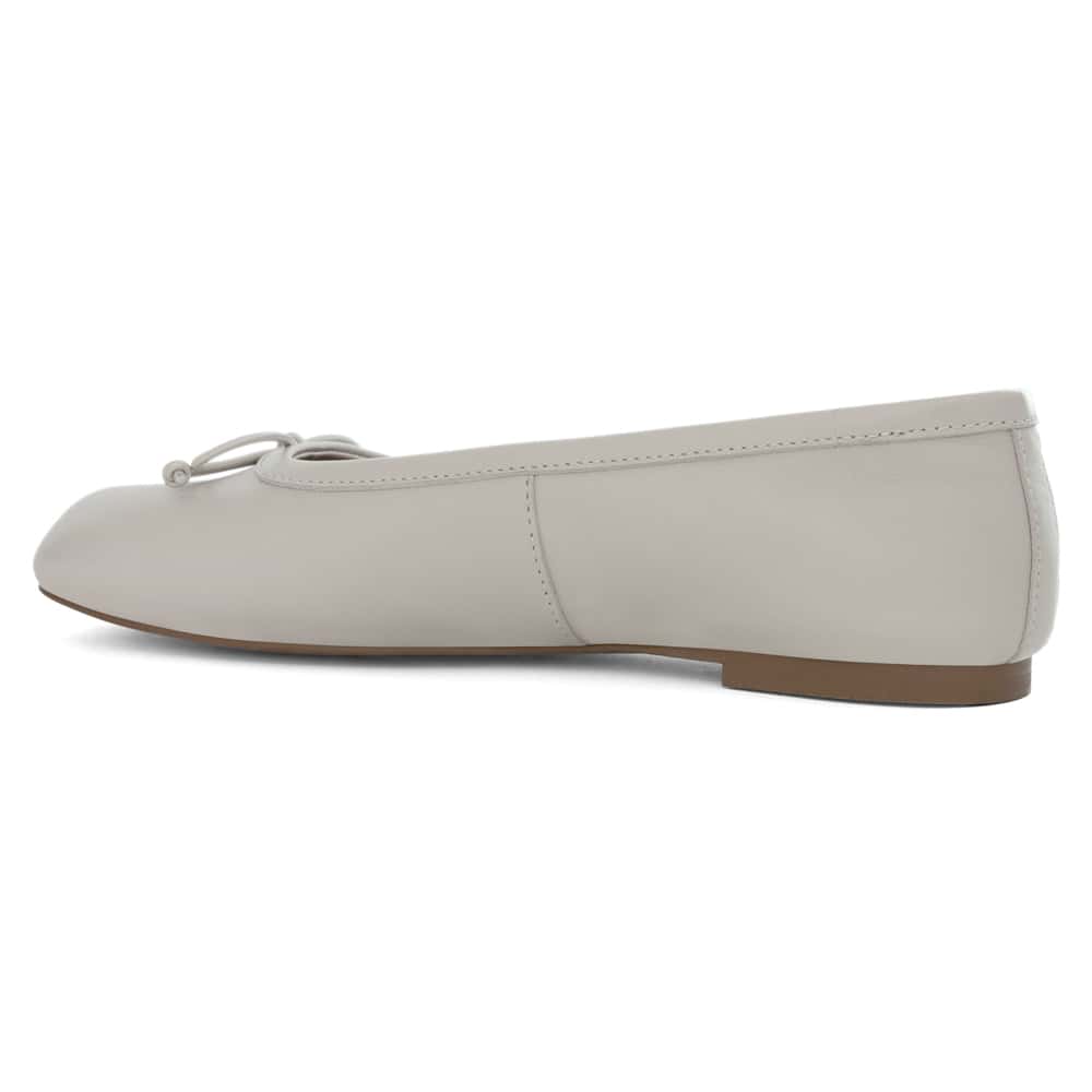 Edwina Ballet Flat in Bone Leather
