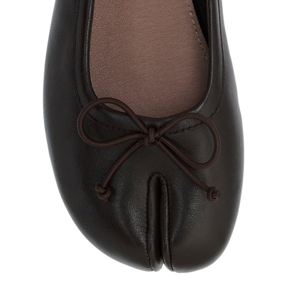 Edwina Ballet Flat in Chocolate  Leather