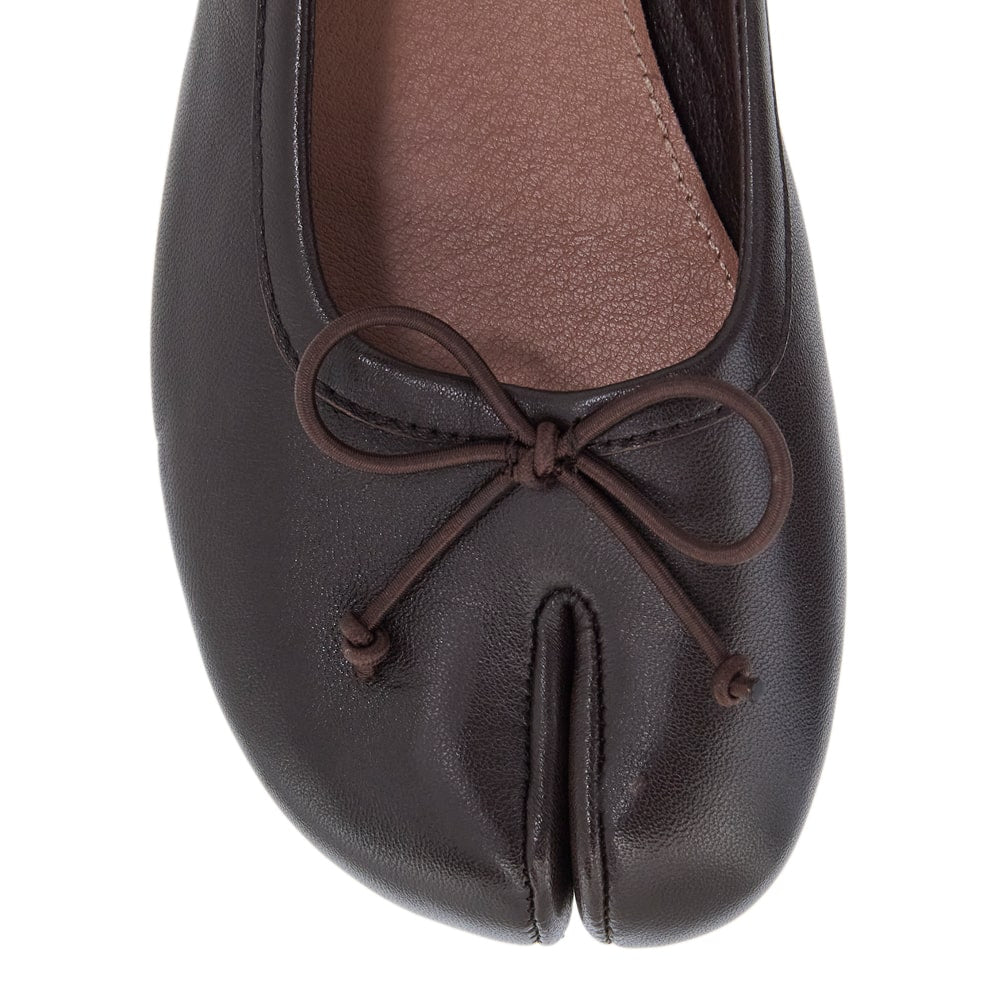 Edwina Ballet Flat in Chocolate  Leather