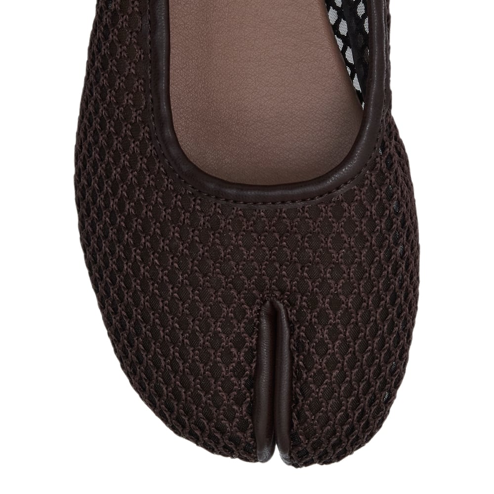 Electra Ballet Flat in Chocolate  Mesh