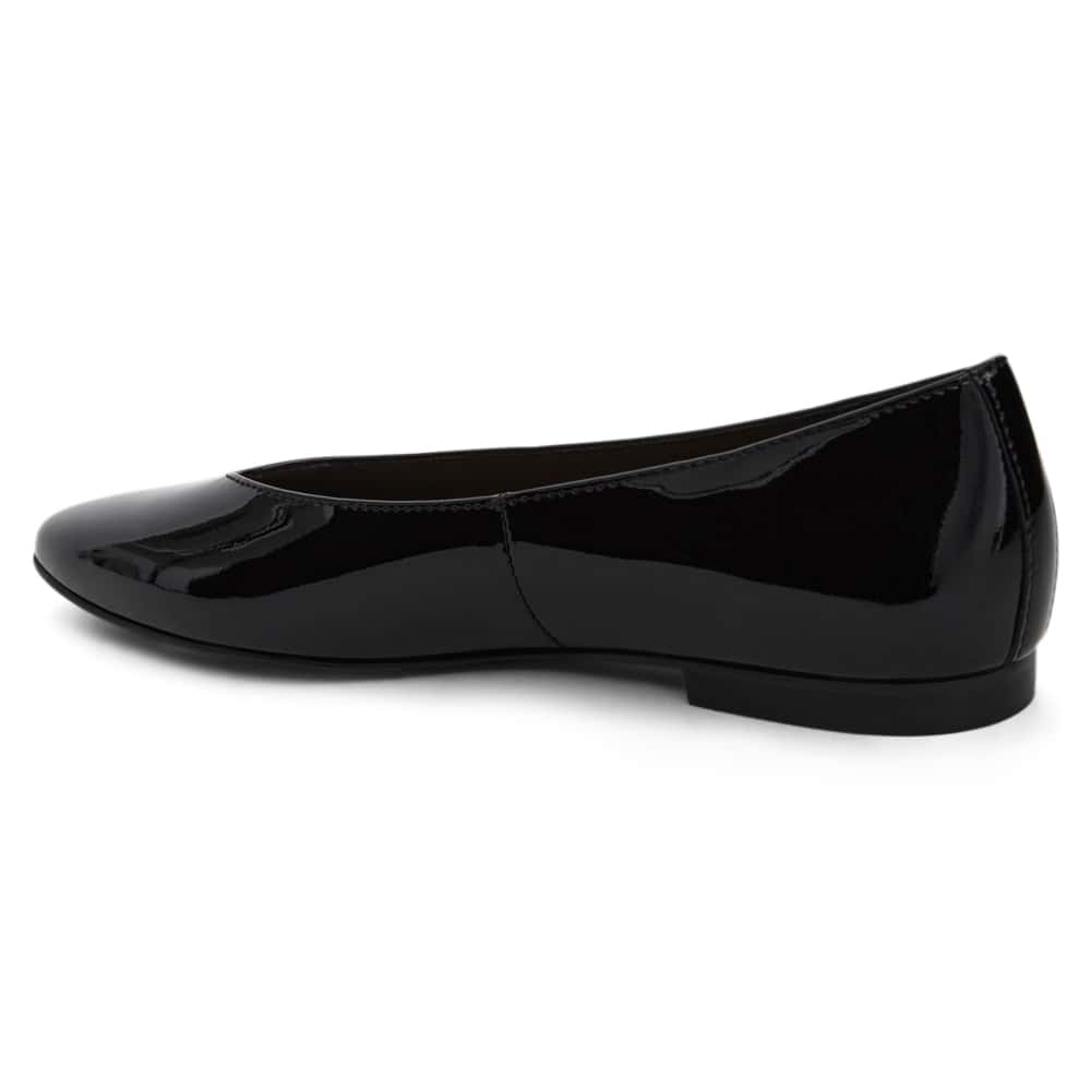 Elite Ballet Flat in Black Patent