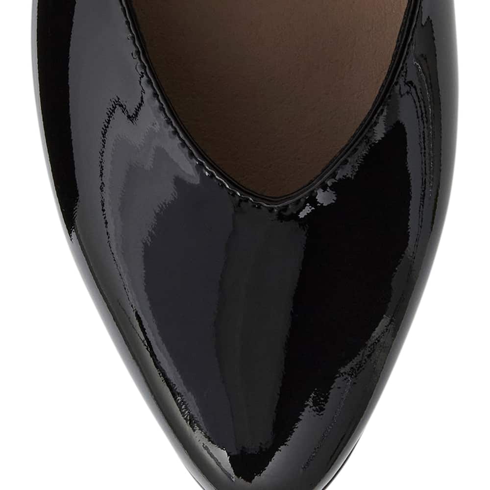 Elite Ballet Flat in Black Patent