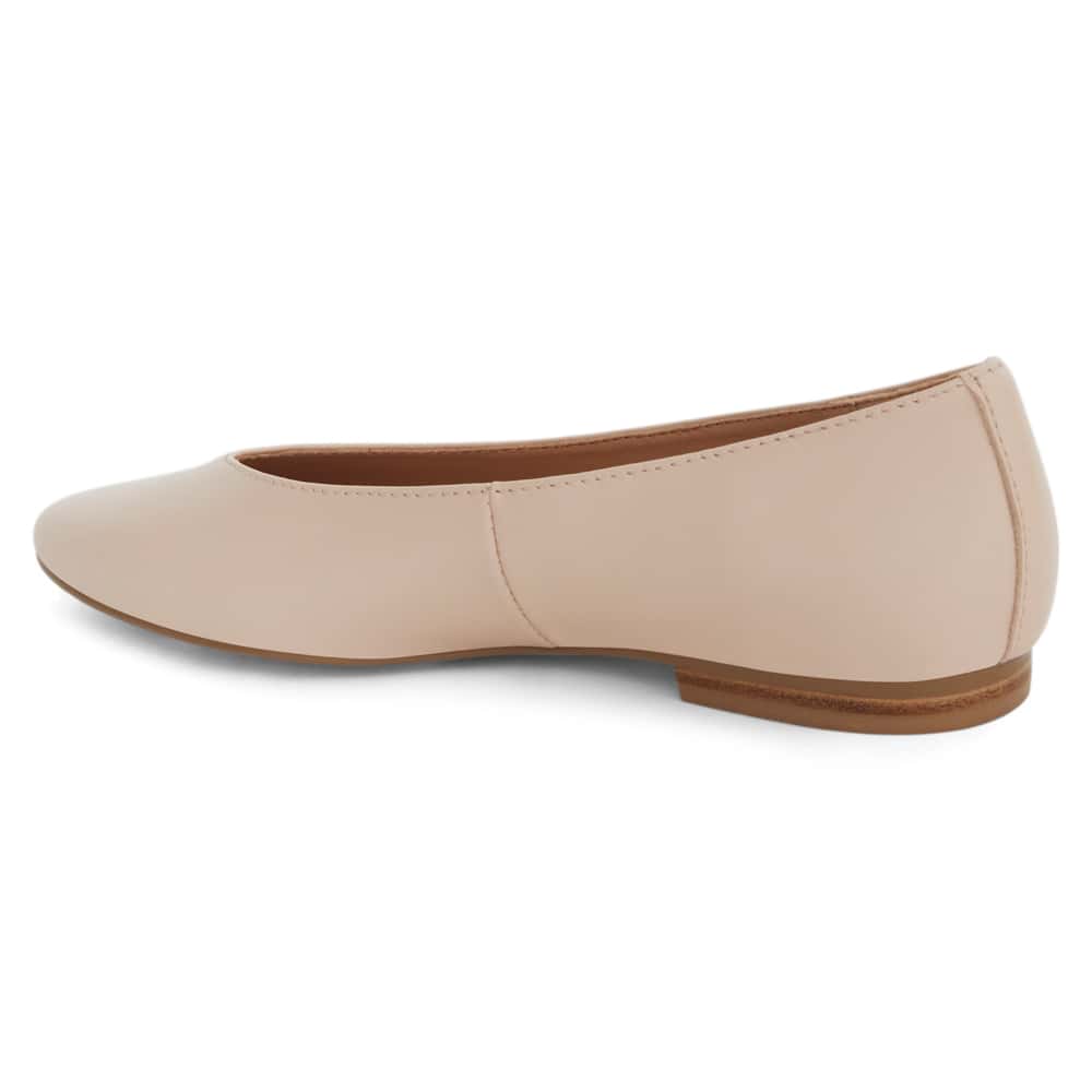 Elite Ballet Flat in Blush Leather