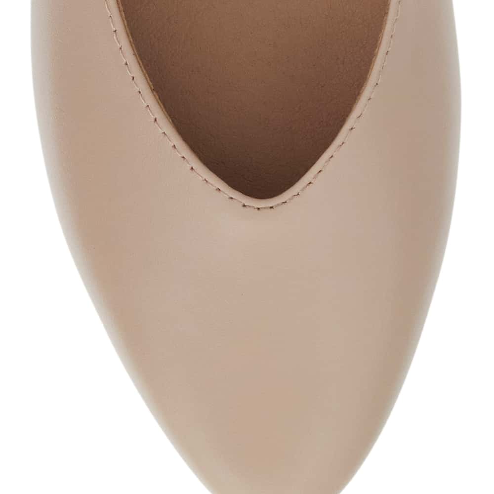 Elite Ballet Flat in Blush Leather