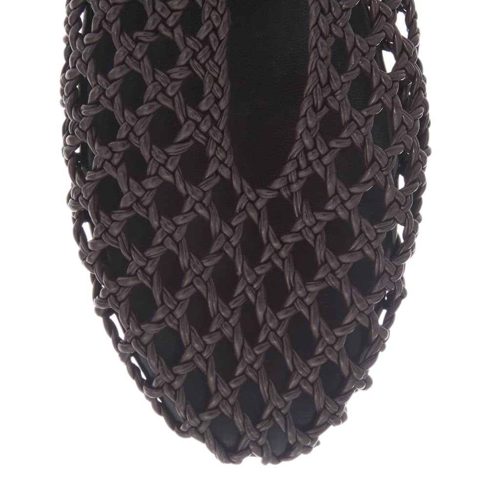 Ella Ballet Flat in Chocolate Weave