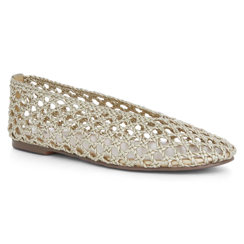 Ella Flat in Soft Gold