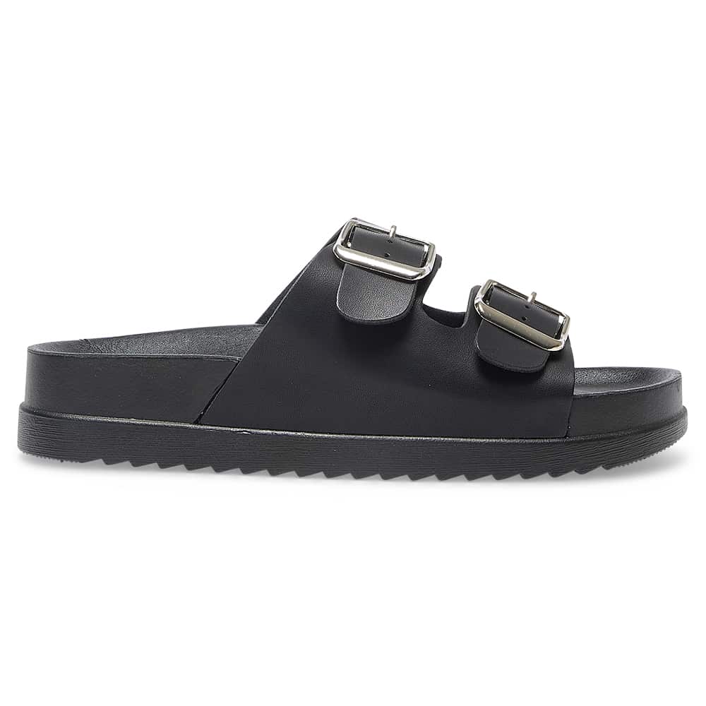 Essex Slide in Black Smooth