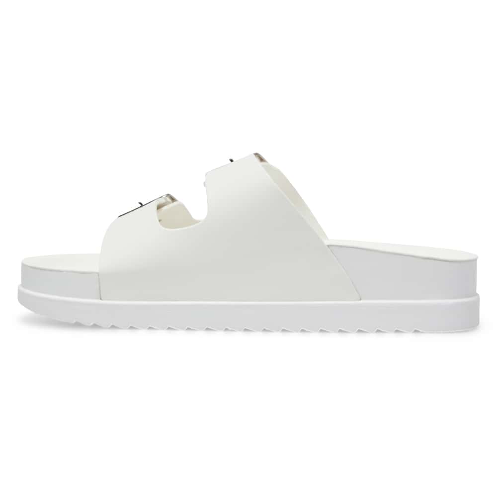 Essex Slide in White Smooth