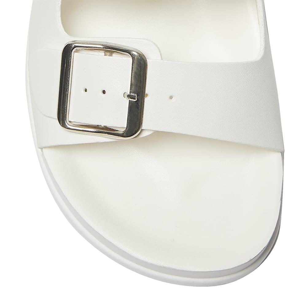 Essex Slide in White Smooth