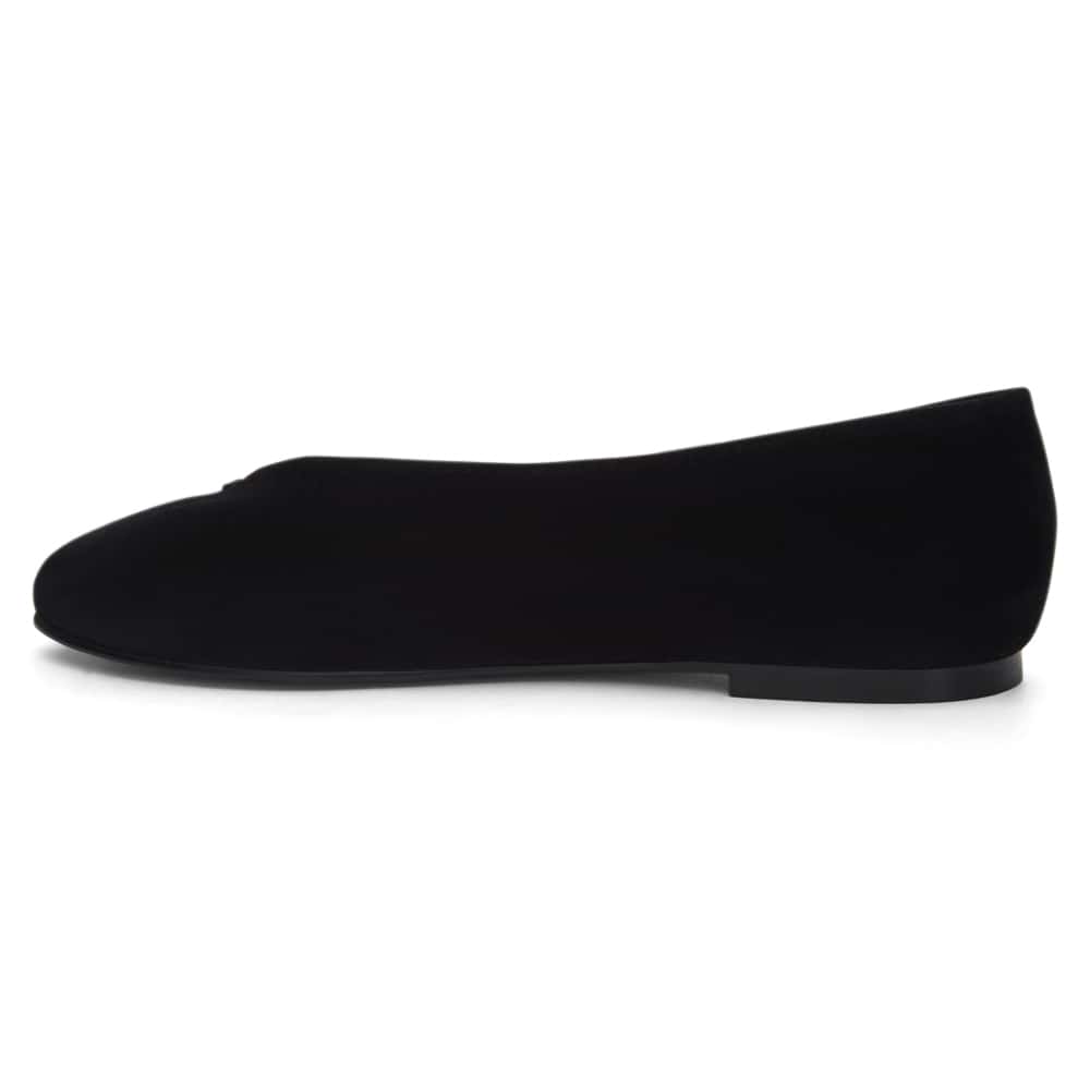 Esther Ballet Flat in Black Suede