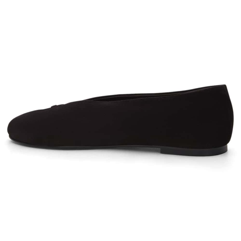 Esther Ballet Flat in Chocolate  Suede