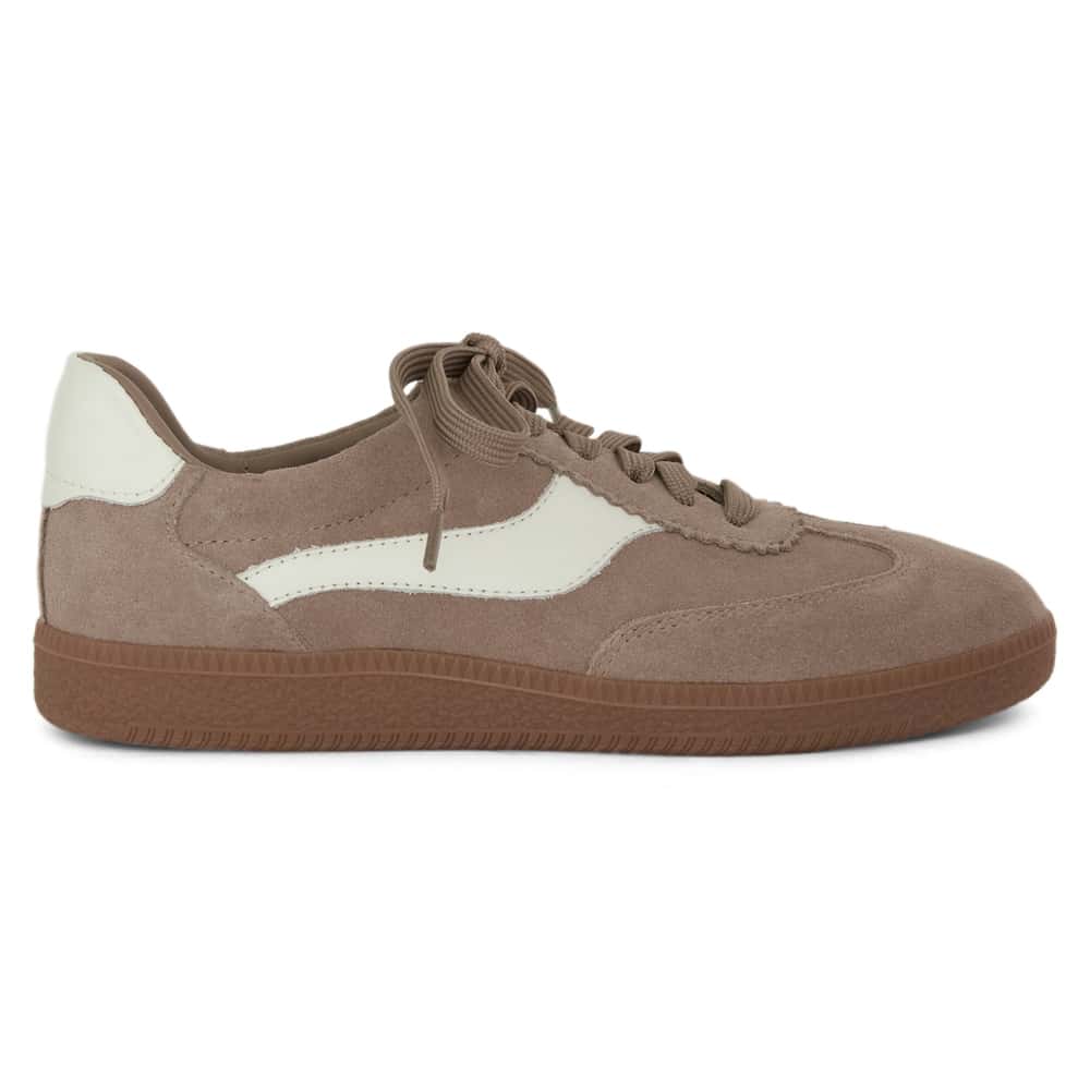Etta Sneaker in Taupe Leather