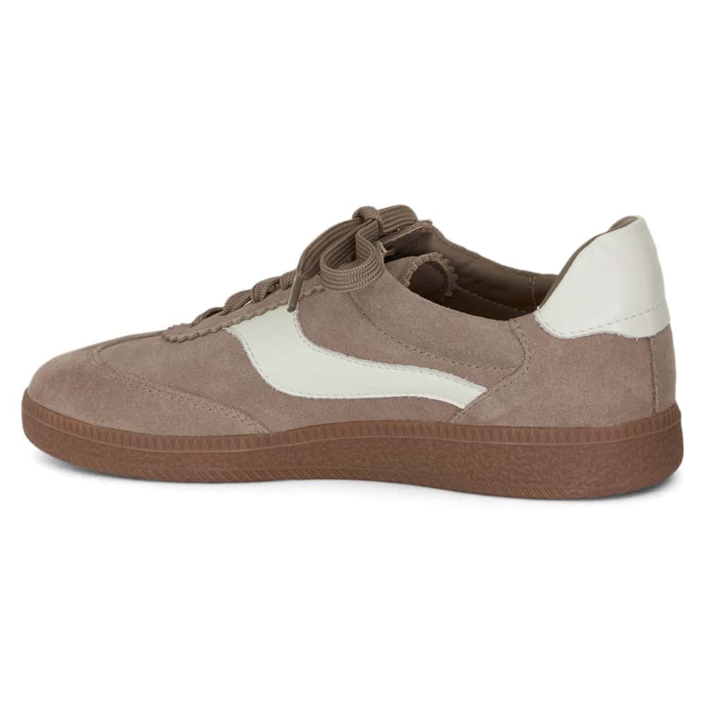 Etta Sneaker in Taupe Leather