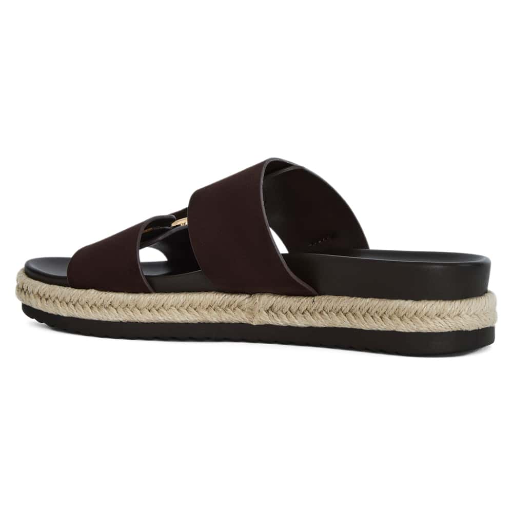 Fallon Sandal in Chocolate  Micro