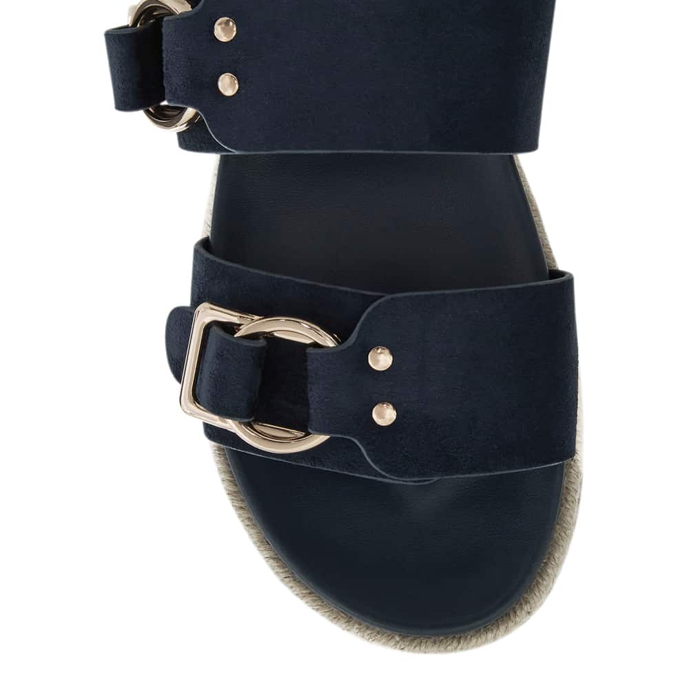 Fallon Sandal in Navy Micro