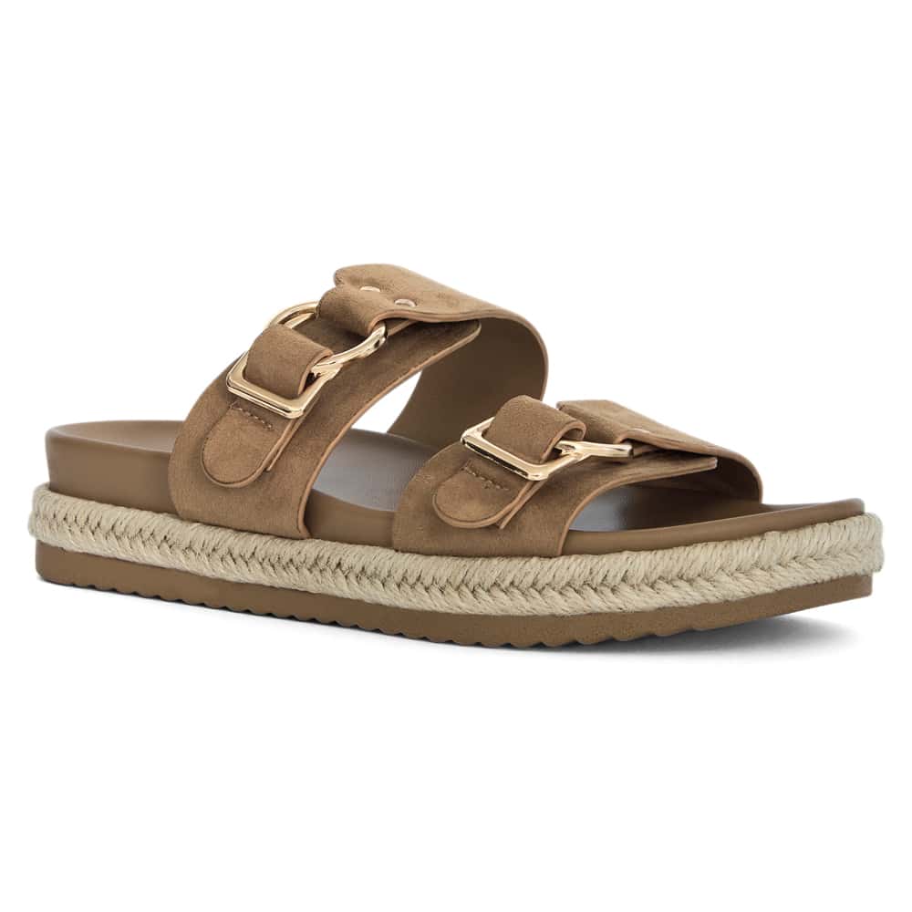 Fallon Sandal in Taupe Micro Micro