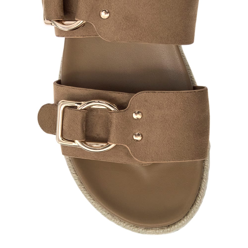 Fallon Sandal in Taupe Micro Micro