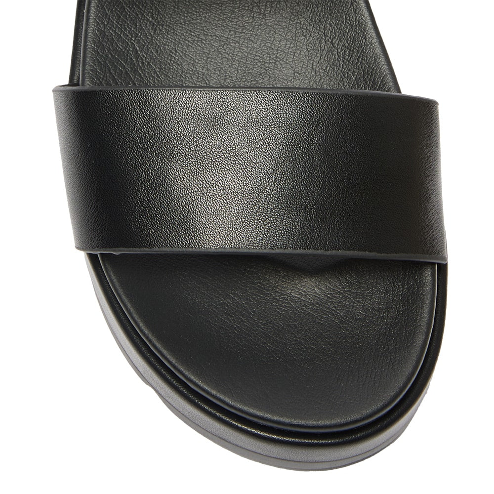 Felix Sandal in Black Smooth