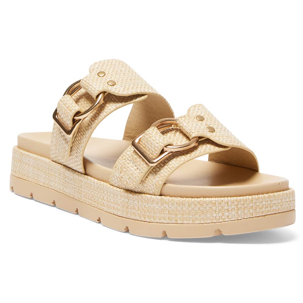 Fiction Slide in Natural Raffia