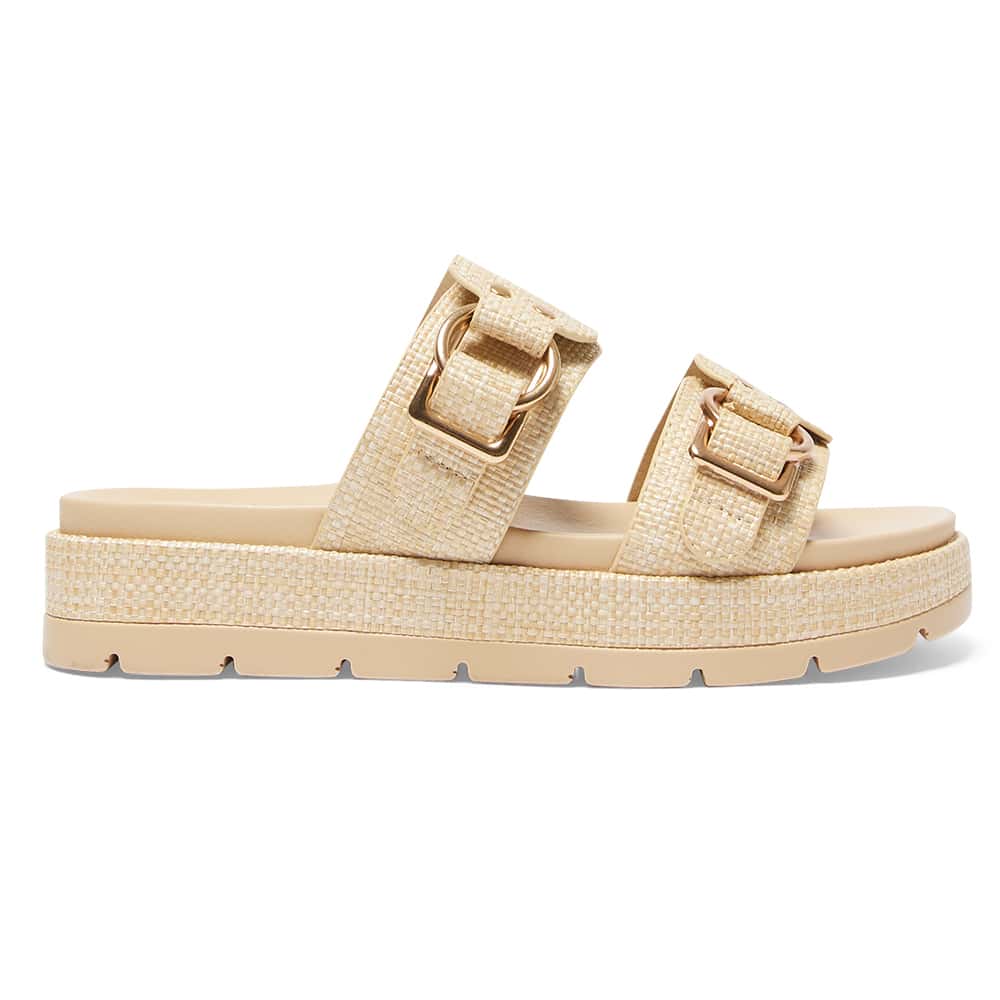 Fiction Slide in Natural Raffia