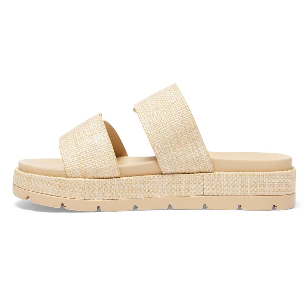 Fiction Slide in Natural Raffia