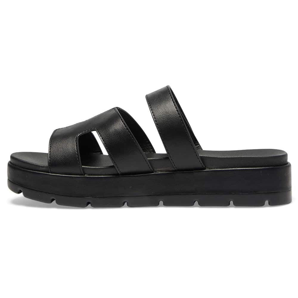 Finch Slide in Black Smooth