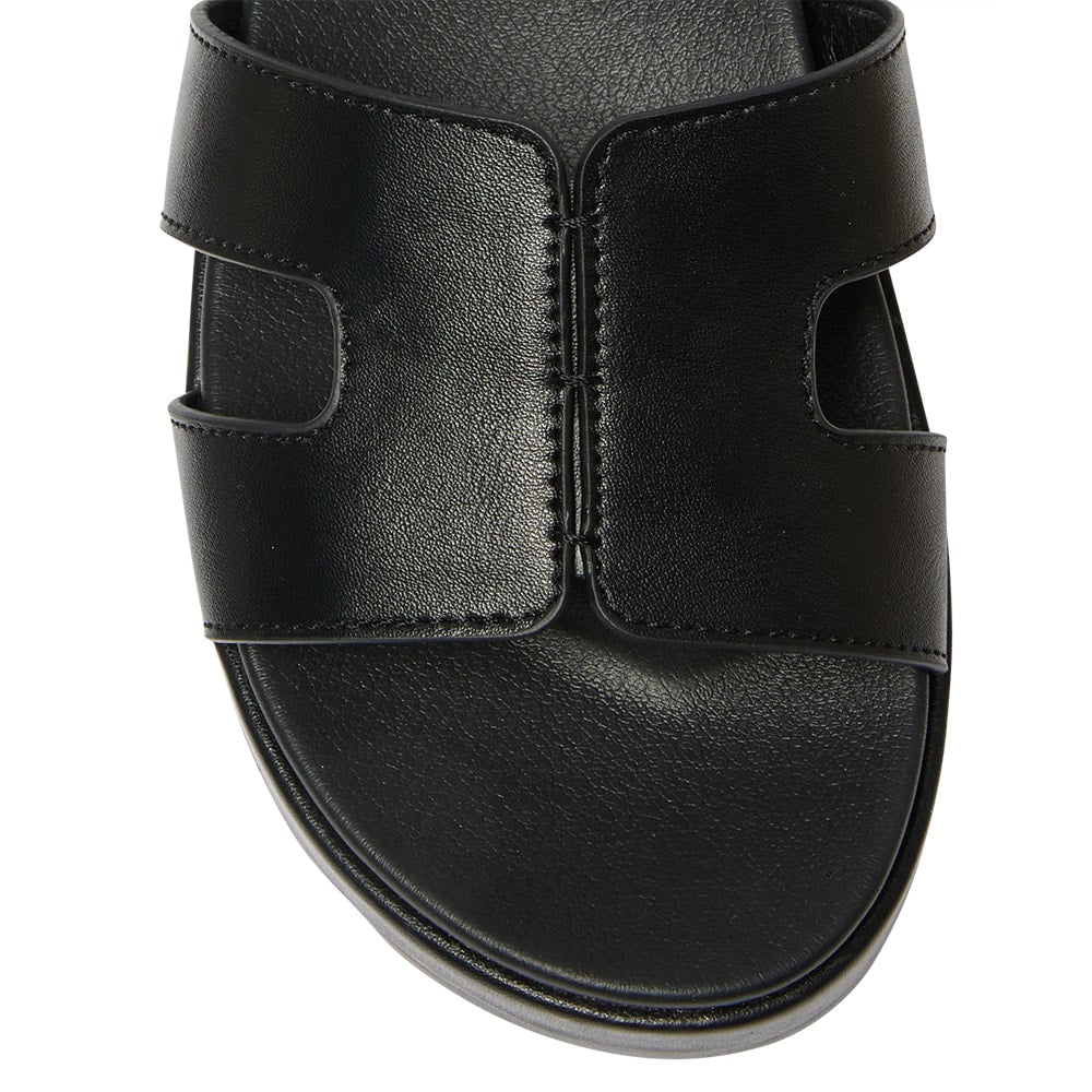 Finch Slide in Black Smooth