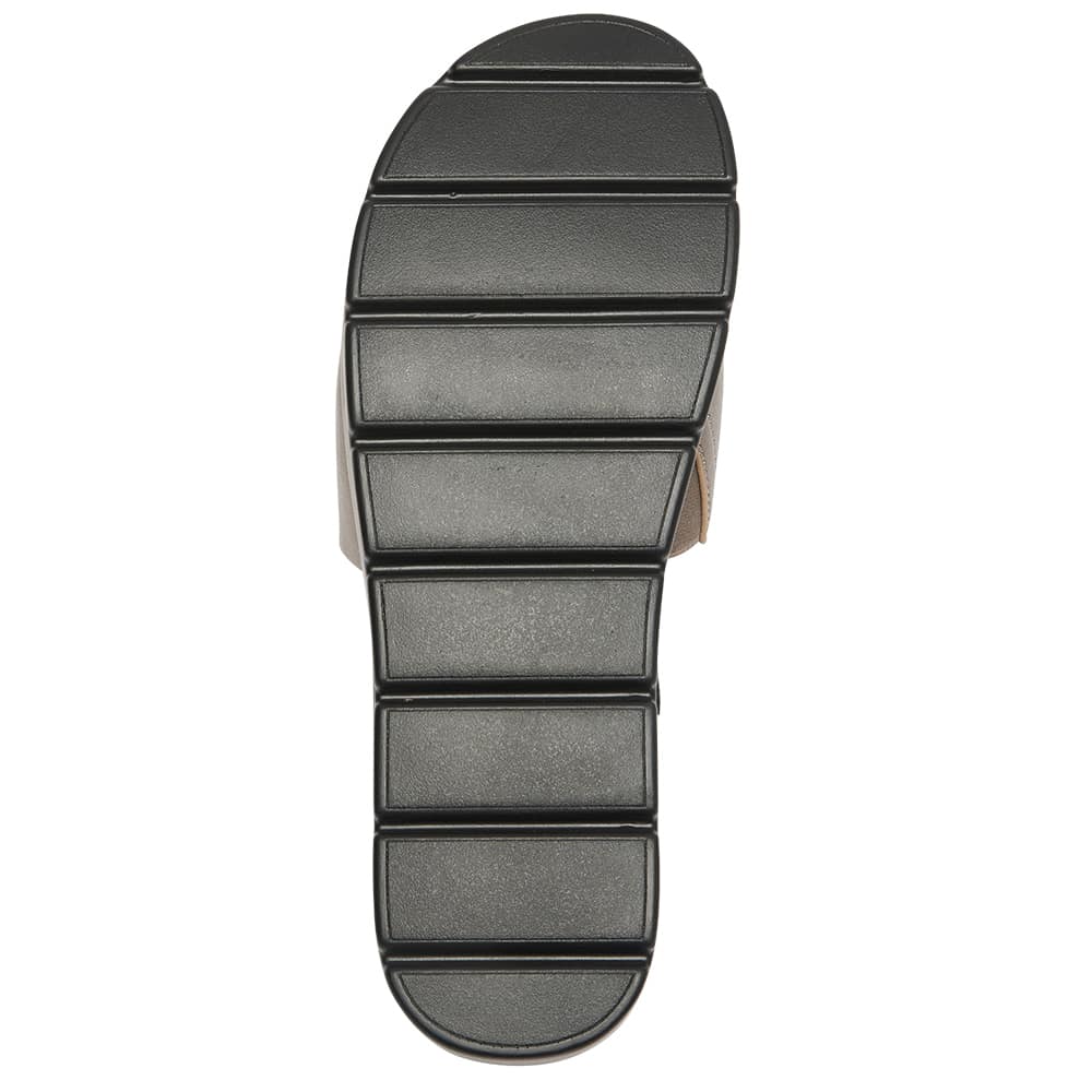 Fiona Slide in Pewter Smooth