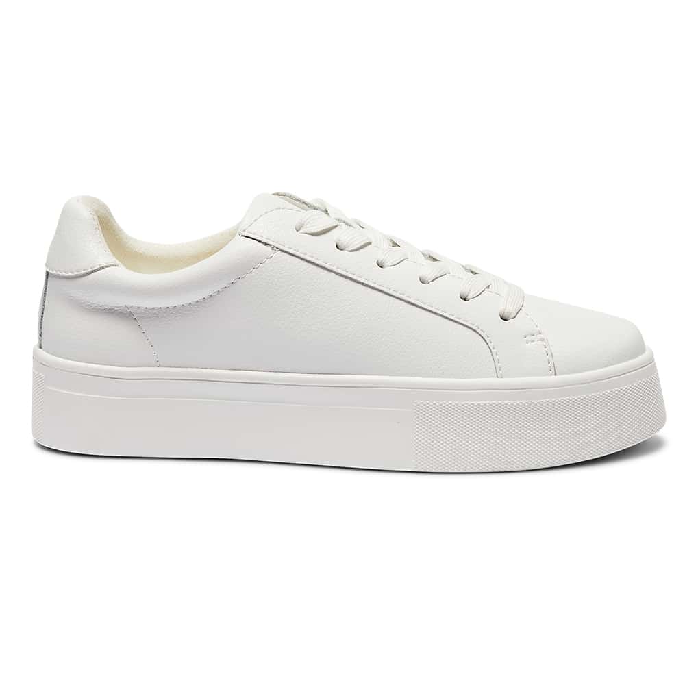 Frenzy Sneaker in White Leather