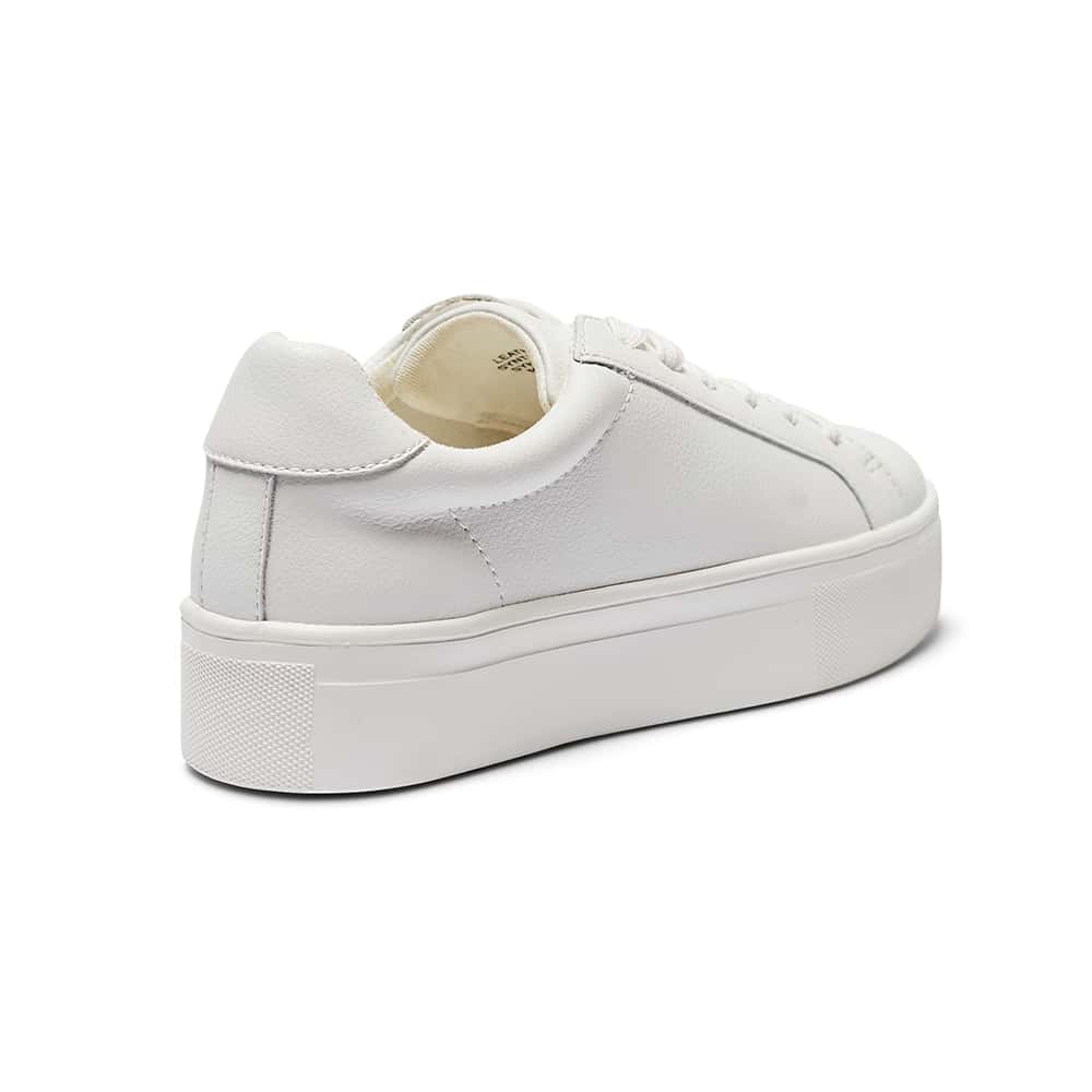 Frenzy Sneaker in White Leather