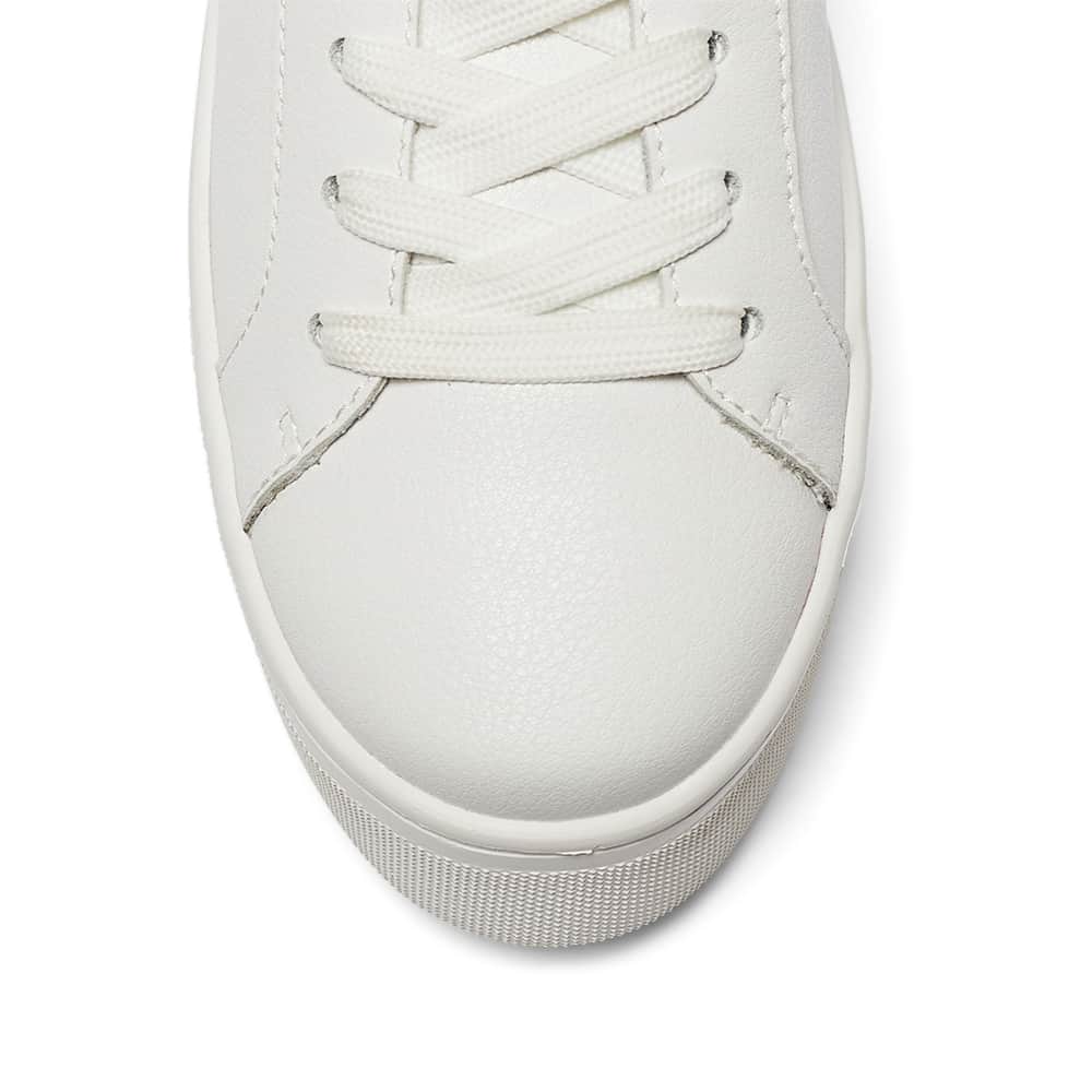 Frenzy Sneaker in White Leather