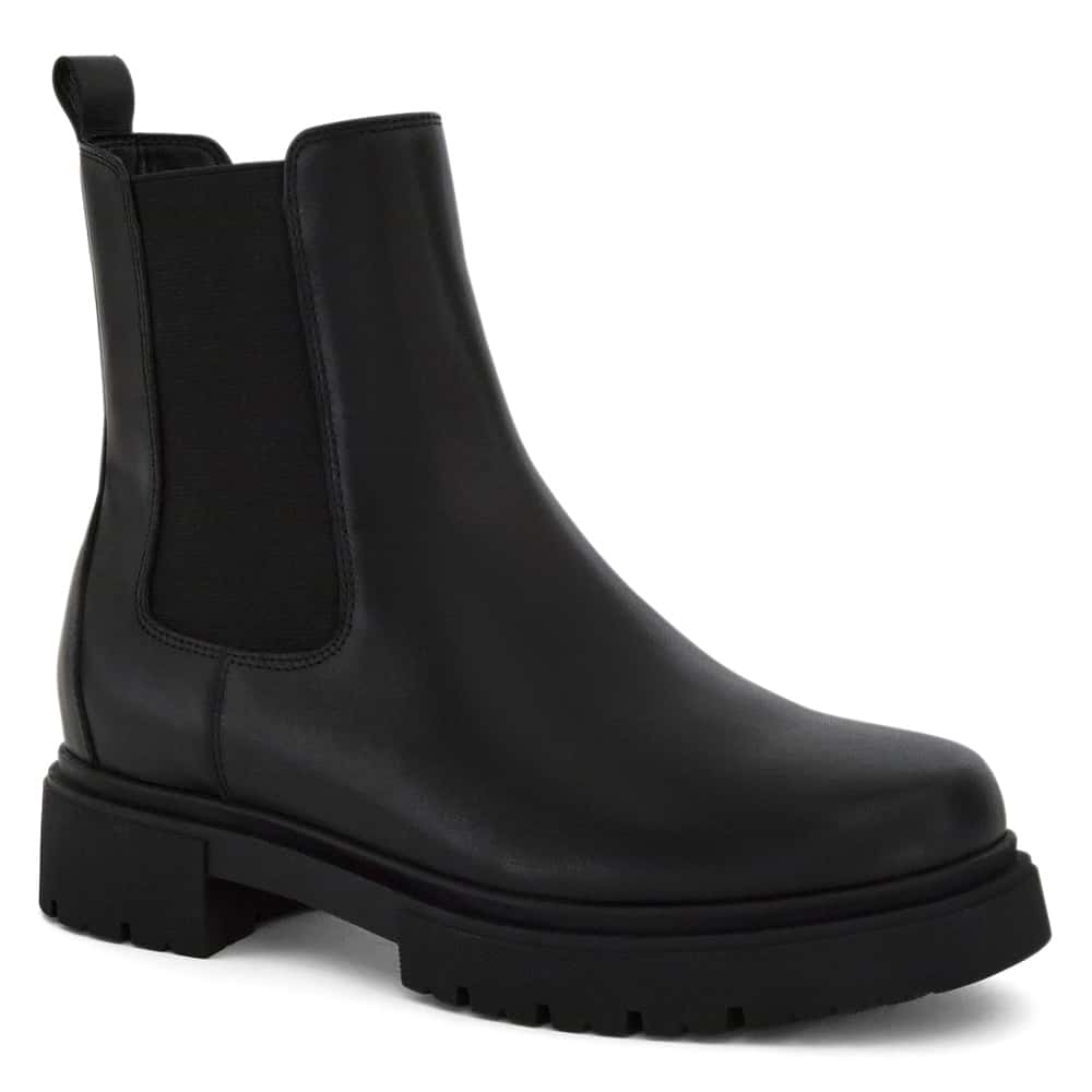 Freya Boot in Black Leather