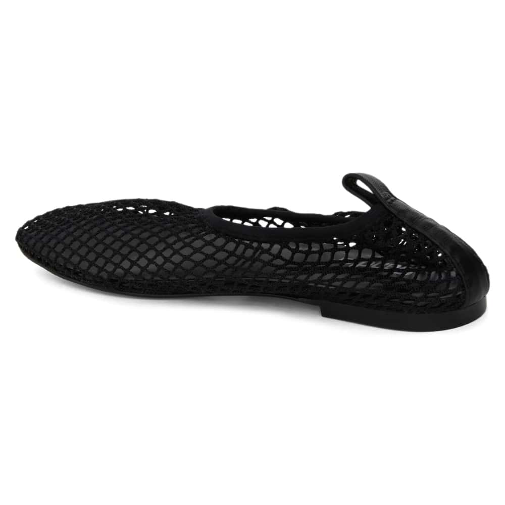 Gabi Ballet Flat in Black Mesh