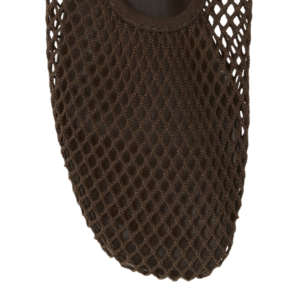 Gabi Ballet Flat in Chocolate  Mesh