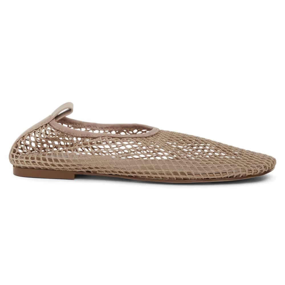 Gabi Ballet Flat in Nude Mesh Mesh