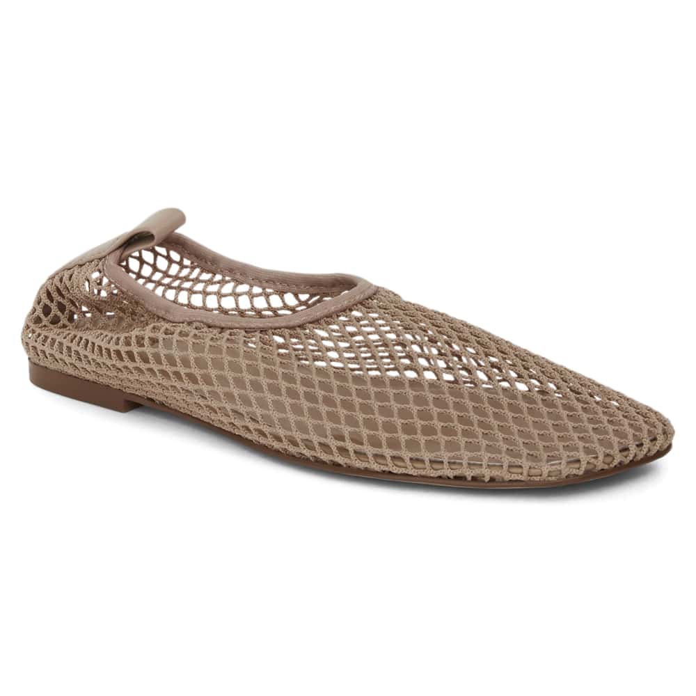Gabi Ballet Flat in Nude Mesh Mesh