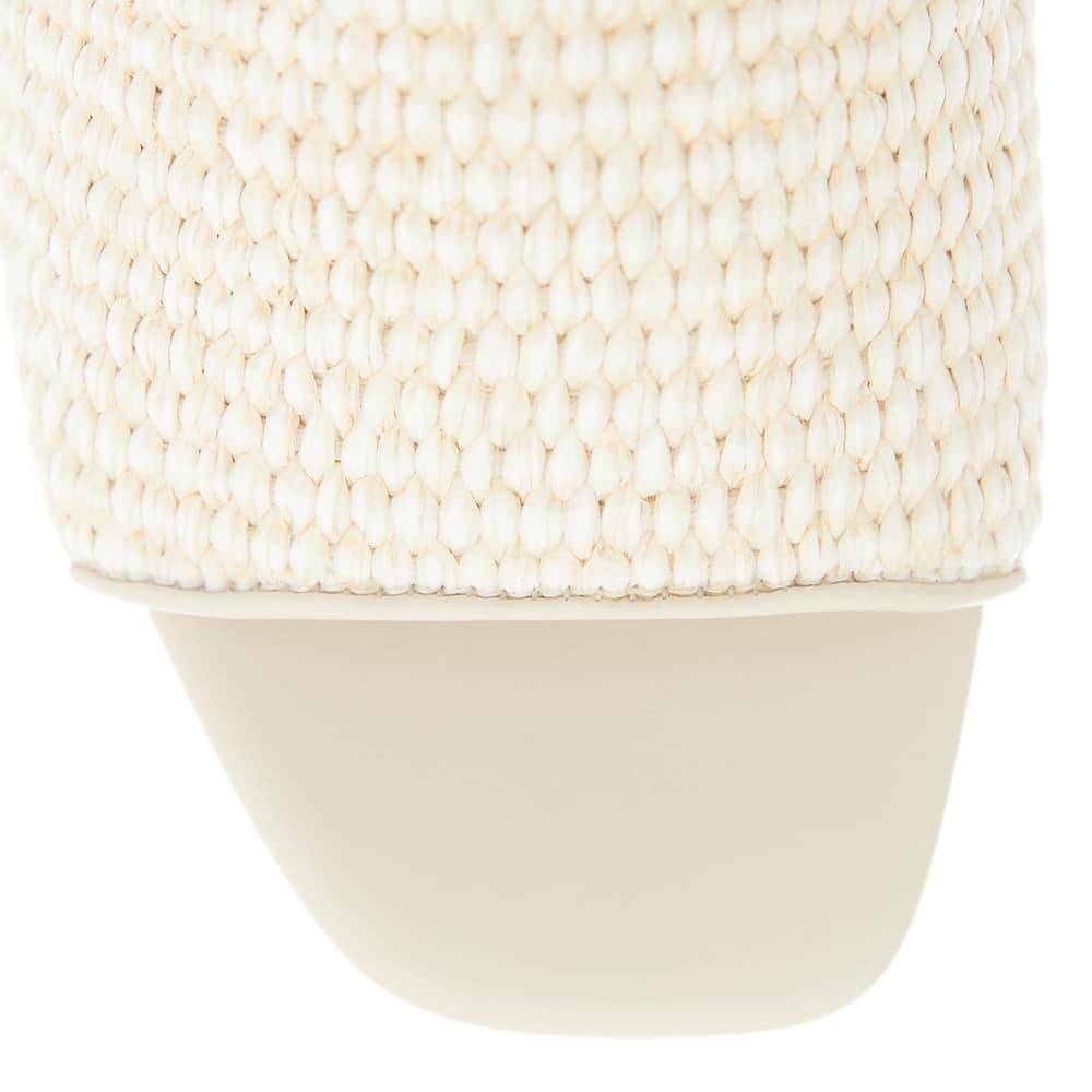 Glenda Heel in Bone Raffia