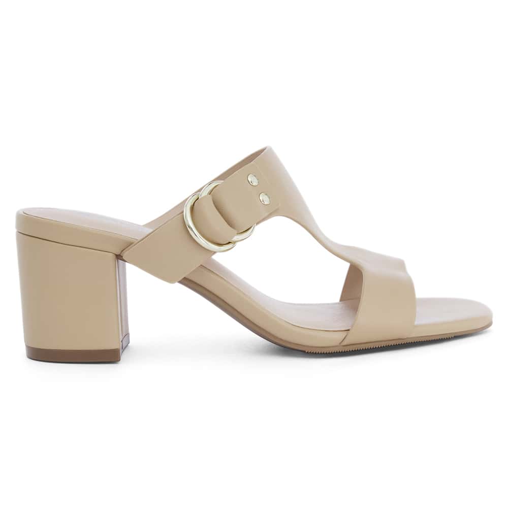 Harper Heel in Nude Leather