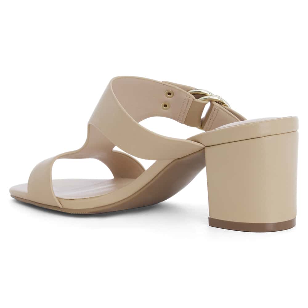 Harper Heel in Nude Leather