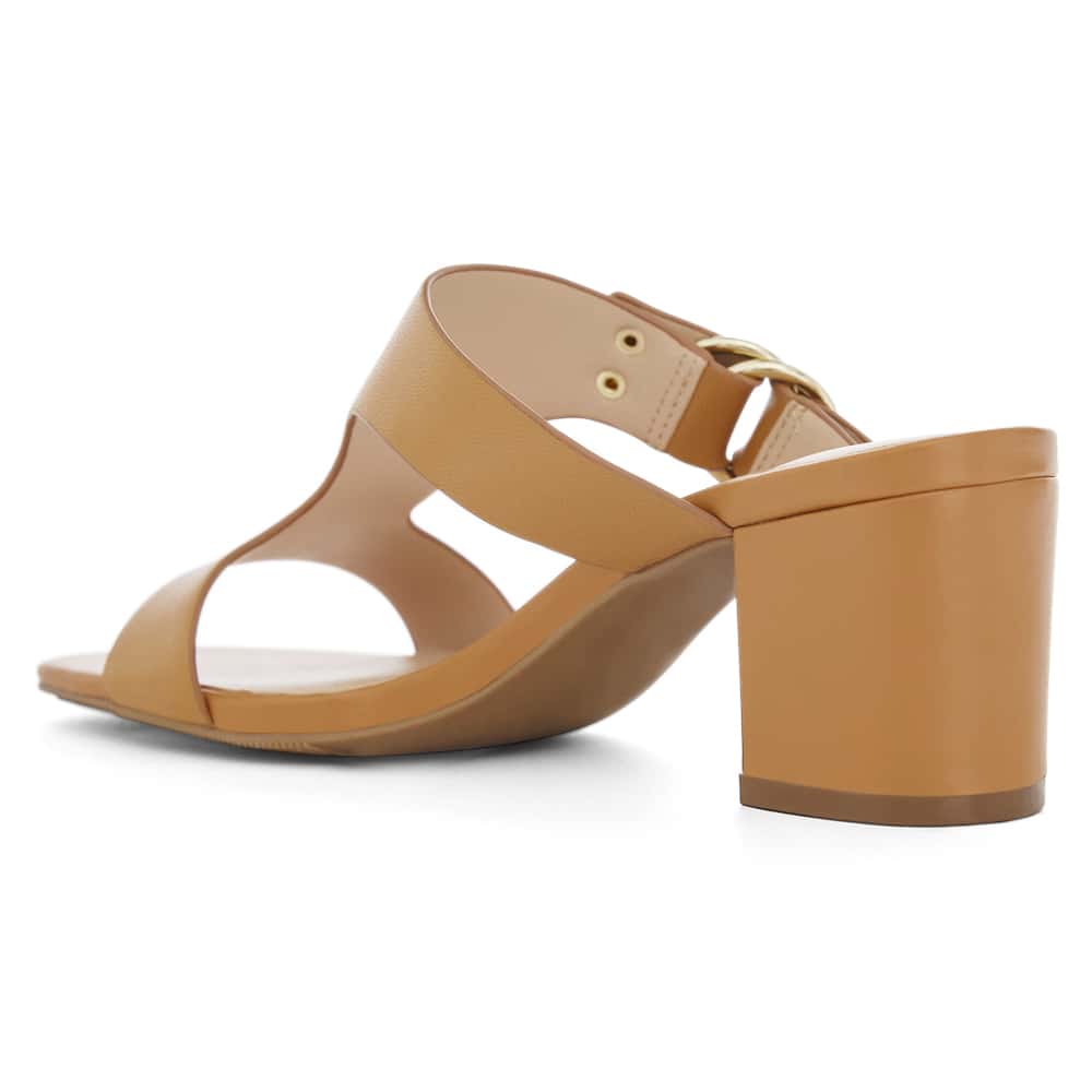 Harper Heel in Tan Leather